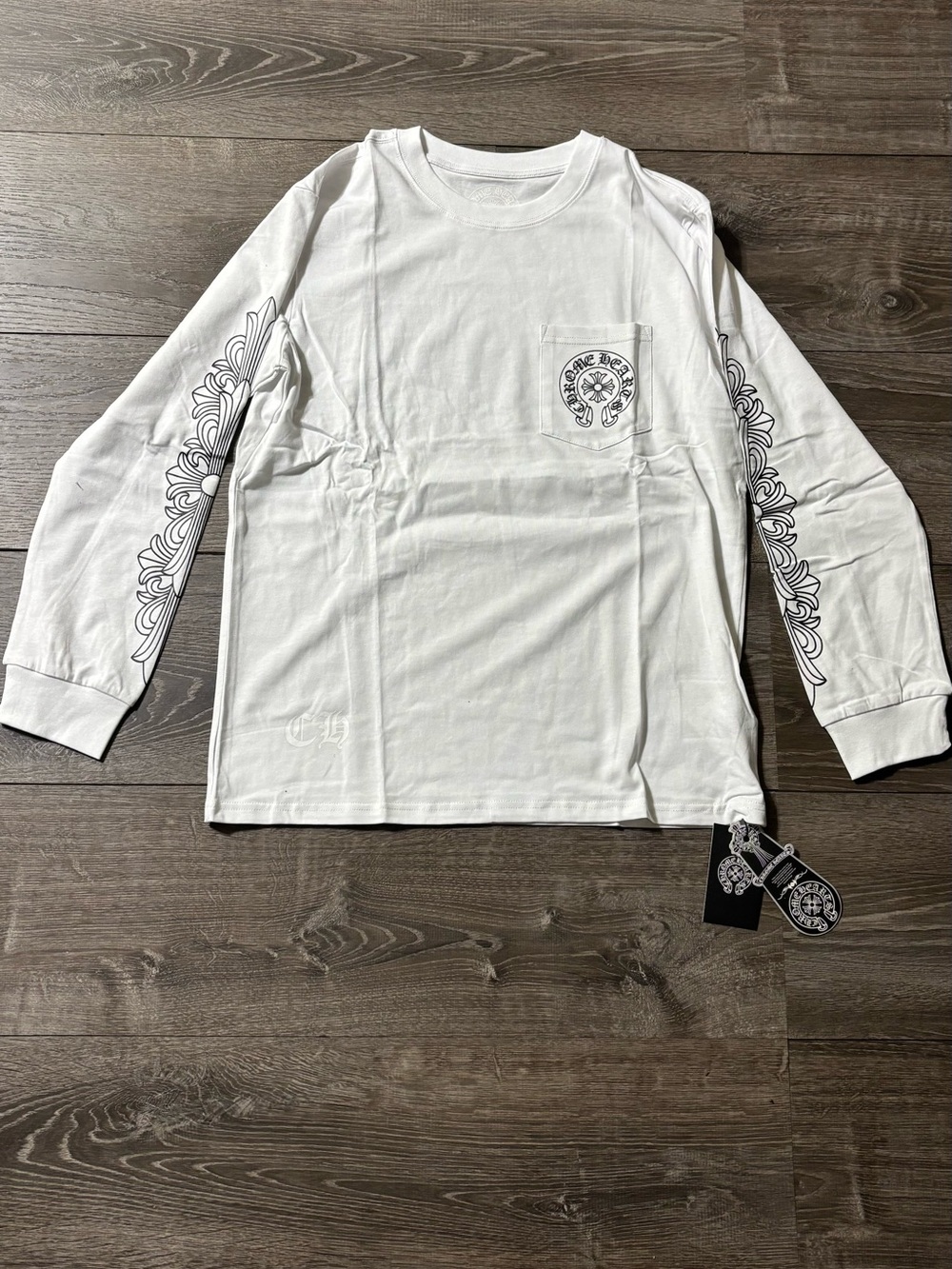 Chrome Hearts White Long-Sleeve Tee